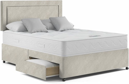 Linen divan bed with - with, deluxe