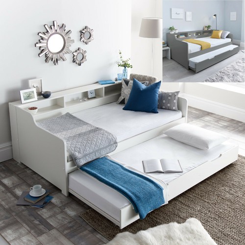 Wood guest bed trundle - bed, tyler