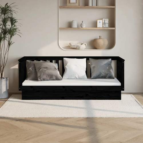 Walplus black single - single, bed