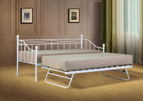Small single metal day bed - day,