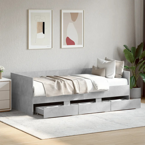 Walplus concrete grey day bed - walplus,