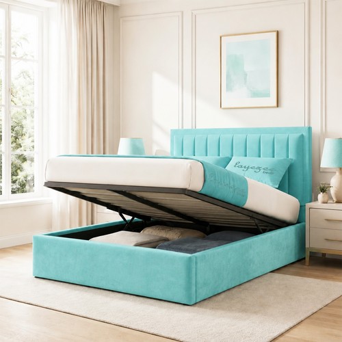 New luxury ottoman storage bed - new,