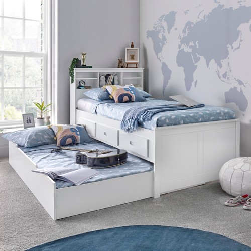 Veera white guest bed and - white,